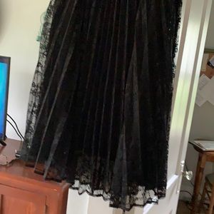 Gorgeous black lace over skirt
